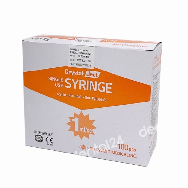 Crystal-Ject Single Use Syringe