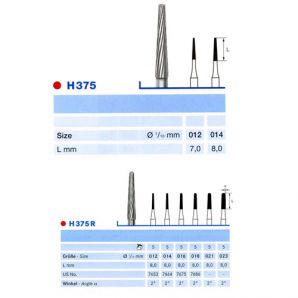 Carbide Bur / 카바이드 버 FG375, 375R (Komet)