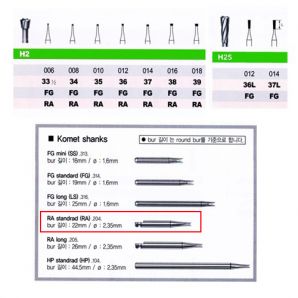 Komet Carbide RA / 코메트 RA33~RA39(카바이드버)